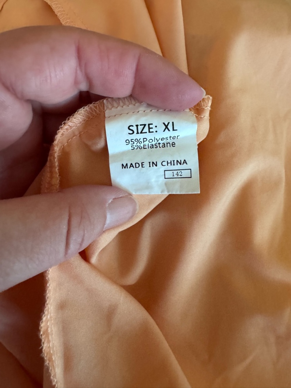 Peach Smocked Maxi Dress - Picture 4 of 5